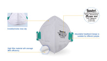 Load image into Gallery viewer, N95 MASK BENEHAL MS8225 NIOSH APPROVED (1 PACK)