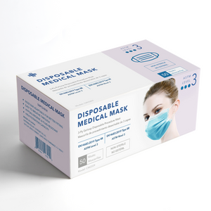 Level 3 Earloop Medical Procedure Face Mask model CM2001  (As low as $26.95/box)